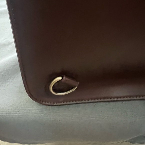 Elegant Brown Crossbody Bag 15in w X 12 in h X 5 in w - Picture 4 of 11